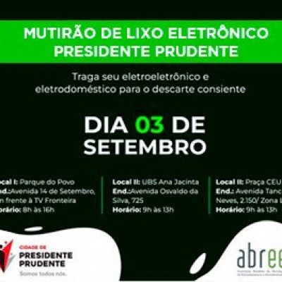  ABREE faz parceria com a Prefeitura de Presidente Prudente